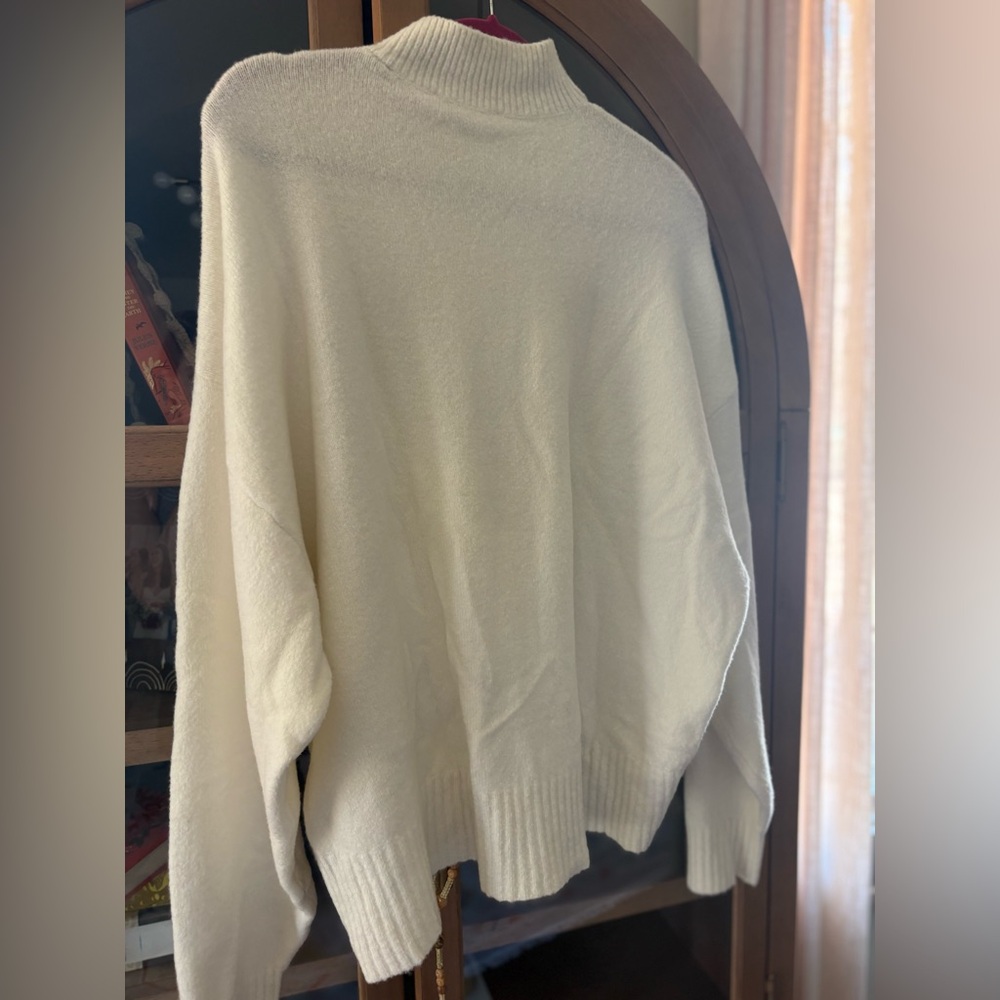 AllSaints Asha Oversize Mock Neck Sweater size S Wool blend - Picture 3 of 6